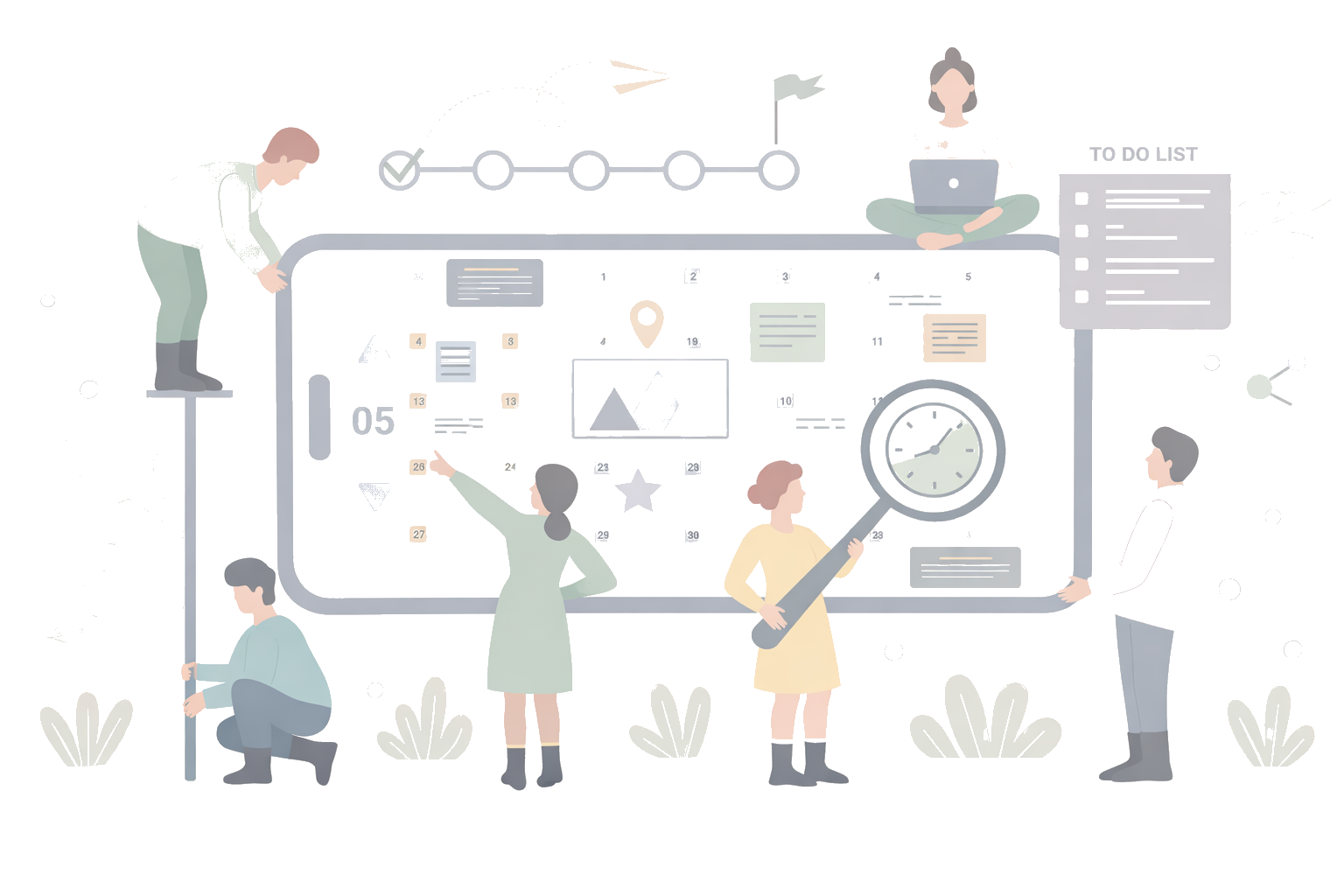 Illustration of coordinated property management oversight.